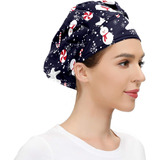 Gorro De Trabajo Con Absorción De Humedad, Estampado De Copo