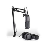 Audio Technica At2020usb Pk Paquete De Micrófono Vocal...