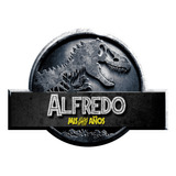 Logo Digital Jurassic World Personalizado Con Tu Nombre