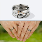 Par Anillos De Promesa Real Love Novios Y Parejas