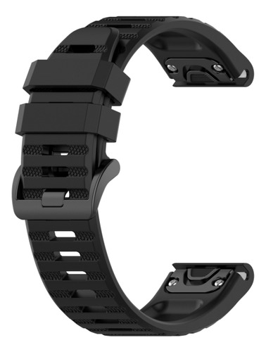 Pulseira De Silicone Preta Para Garmin Instinct 2 Solar