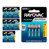 54 Pilhas Alcalinas Aaa Rayovac (9 Cart)