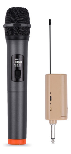 Microfone Sem Fio Handheld Uhf Dynamic Mic Com Portable