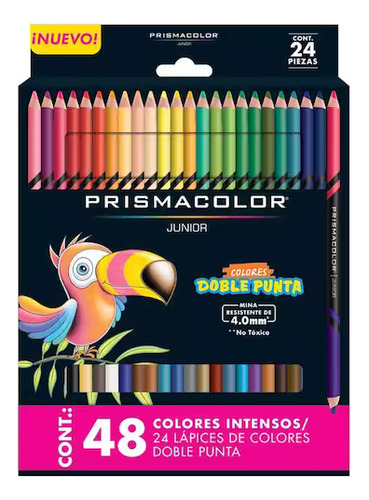 Lápices De Colores Doble Punta Prismacolor Junior 24 X 48 Pz