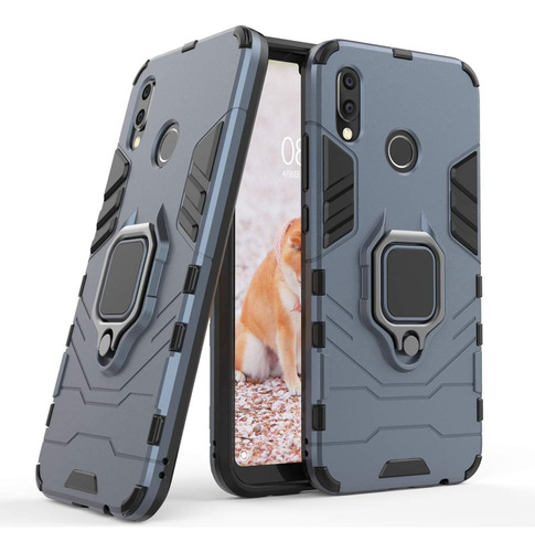 Compatible Con Huawei P20 Lite Funda, Anillo Metálico