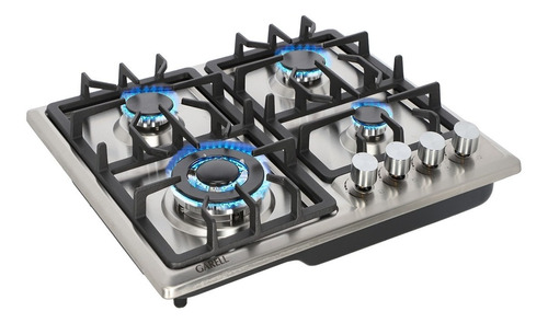 Parrilla Empotrable Premium De Gas 4 Quemadores Acero Inox