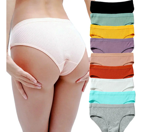 Calzón Finetoo Elástico De Algodón Para Mujer, 9 Pzs. | MercadoLibre
