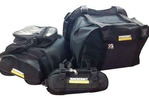 Combo Alforjas Extra-grandes Ridercraft +bolso Tanq +cartuch