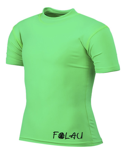 Remera Folau Uv50 Bebe Verde Solo Deportes