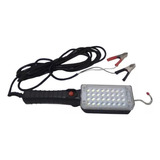 Portatil Luz 34 Led Caja Plastica Con Pinzas Cable 24v 