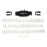 Kit Conector Circular 37 Vias Pinos Fueltech Injepro Pandoo