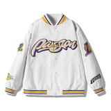 Lakers Deportes Chaqueta Casual Uniforme De Béisbol