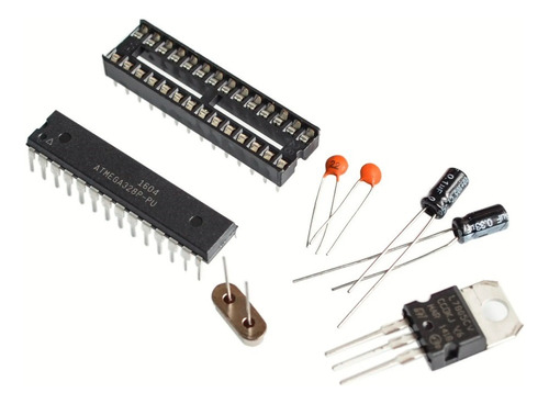 Atmega328p U (kit Completo) +++  Lm7805 + Base + Cristal 