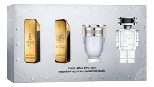 Set De Perfumes 4x30 Ml De Paco Rabanne Para Hombre Original
