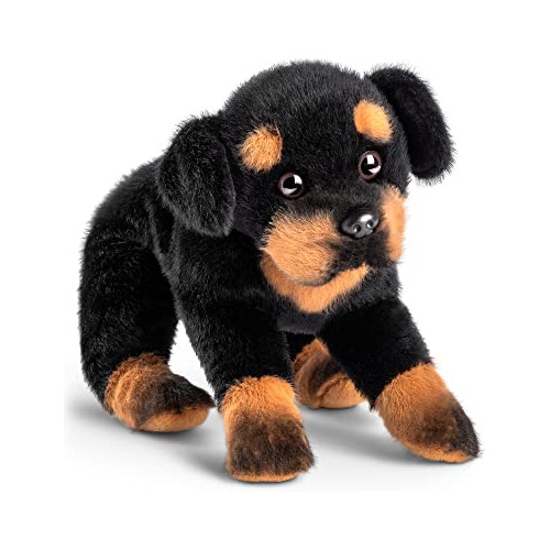 Demdaco Rottweiler - Peluche Suave De Poliéster De 13 Pulgad