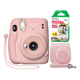 Kit Fujifilm Instax Mini 11 Rosa Funda Película Doble