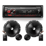 Som Automotivo Pioneer Aparelho Mp3 Player Usb + Kit 2 Vias