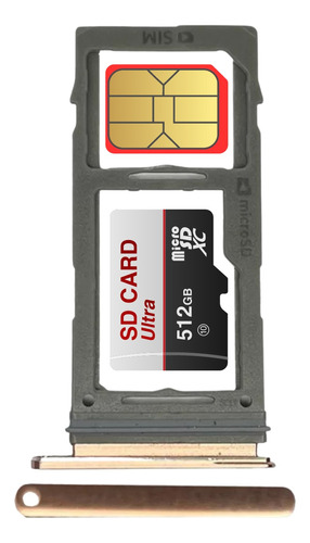 Bandeja Porta Sim Chip Card Compatible Samsung S10e G970