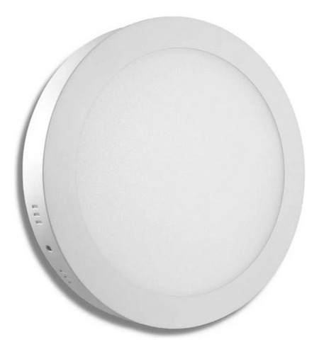 Pack X5 Foco Panel Plafón Led Sobrepuesto 18w Avc Luz Fría Color Blanco