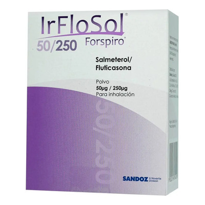 Irflosol Polvo Para Inhalación 50 Mcg\u002F250 Mcg, 1 Dispositivo Inhalador 60 Dosis | Envío gratis