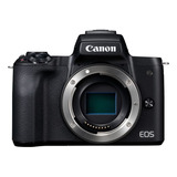  Canon Eos M Kit M50 + Lente 15-45mm Is Stm + Lente 55-200mm Is Stm Sin Espejo Color  Negro 