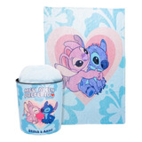 Kit Balde Pipoca C Manta Stitch E Angel Personagens Oficial