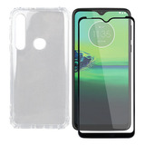 Capinha + Película Full 3d Para Moto G8 Play Xt2015 Tela 6.2