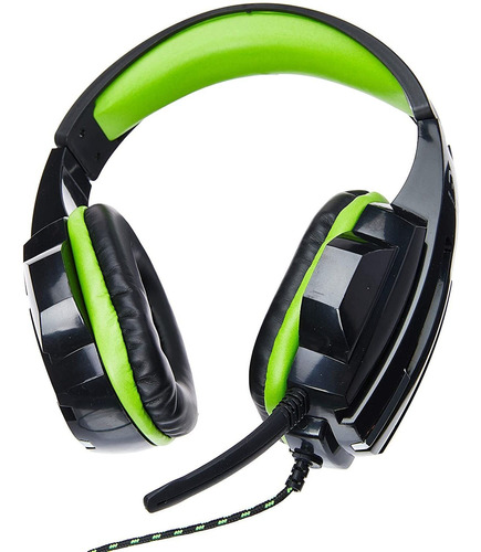 Fone De Ouvido Headset Gamer Multilaser P2 Preto/verde Ph123