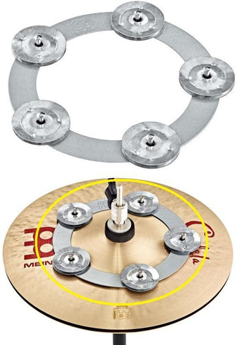 Pandeirola De Chimbal Meinl Dry Ching Ring Dcring Para Fixa