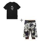 Conjunto Mcd Calavera Bermuda Mcd + Camiseta Mcd