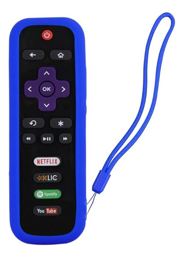 Funda Para Control Roku Tv Aparatos Express Prem Stick  Azul