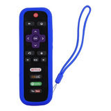 Funda Para Control Roku Tv Aparatos Express Prem Stick  Azul