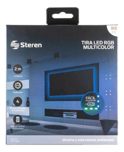 Tira Led Rgb Multicolor 2m. Steren