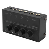 Amplificador De Audifonos Ha400 De 4 Canales Negros 110-240v