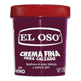 Grasa Crema Fina Para Calzado El Oso Color Vino 170g E-full