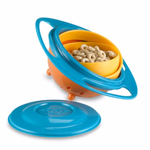 Plato Gyro Bowl Antiderrame 360 Niños Bebe Taza