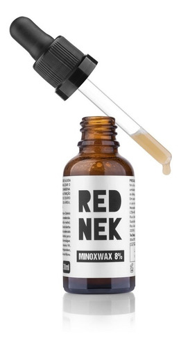 Minoxwax 8% - Red Nek 30ml - Crescimento De Barba Rápido
