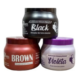 Matizador Mairibel Brown + Violeta + Black 500g Cada