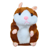 Hamster Pelúcia Falante 15cm - Criança Diversão -repete Tudo