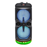 Amplificador Recargable Stereo Luces Led De 30w Rms