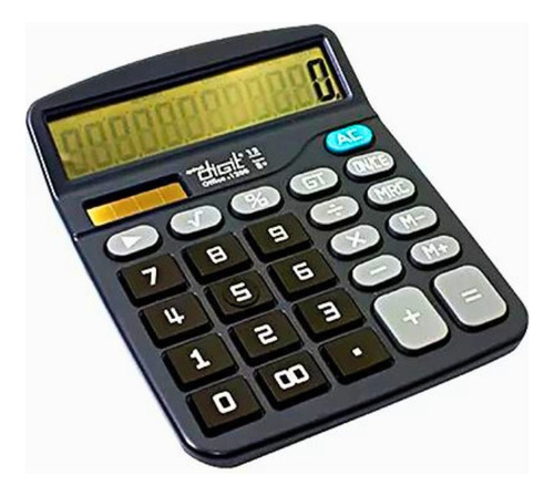 Calculadora De Mesa 12 Digitos Pilha/solar 1200 Spiral Digit