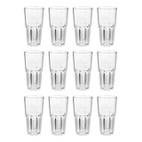 Vaso Acrilico Facetado Trago Largo 330ml X 12 - Sufin