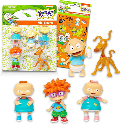 Retro Nick Nickelodeon Rugrats - Paquete De 5 Figuras De Rug