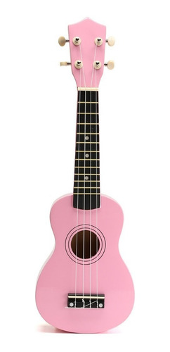 Ukelele De Madera Soprano Con Funda Manual Y Lecciones