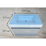 Mueble De Baño Lavabo Moderno Flotante 100cm Tocador Nuevo