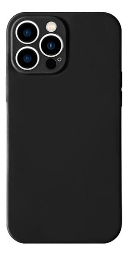 Funda Carcasa Silicona Negro Para iPhone 12 Pro Max