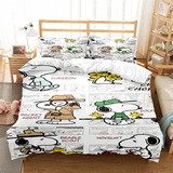 Juego De Cama Peanuts Cute Dog Snoopy 220