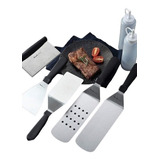 7 Accesorios D Cocina Plancha Parrilla Bbq Espátula Raspador