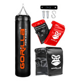 Saco De Pancada Boxe 160  + Luva Adulto + Infantil + Suporte