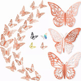 72piezas Mariposas Decorativas Pegatina Pared 3d Calcomanía